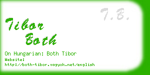tibor both business card